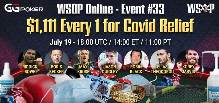 Celebrities Join GGPoker & WSOP To Raise Money For COVID-19 Relief