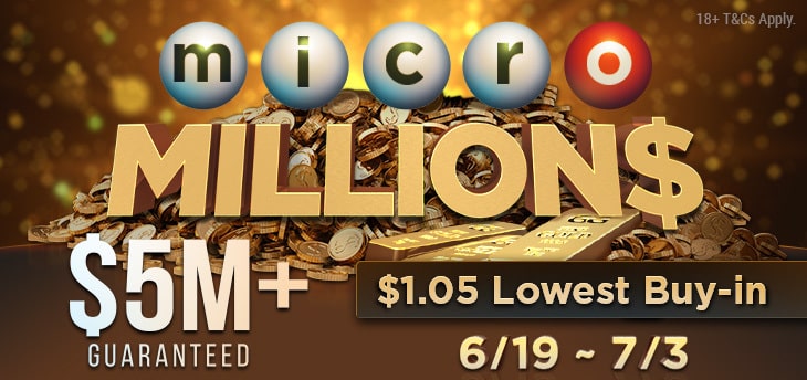 GGPoker’s microMILLION$ Tournament Series To Launch June 19